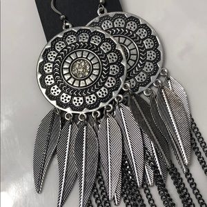 Long Feather Earrings